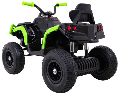 Quad ATV Air na akumulator dla dzieci Czarno-zielony + Koła pompowane + Radio MP3 + Wolny Start Quad ATV Air na akumulator dla dzieci Czarno-zielony + Koła pompowane + Radio MP3 + Wolny Start
