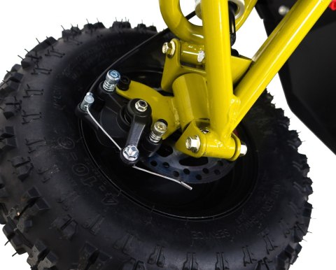 Quad HIPERFECT na akumulator Żółty 35km/h + Silnik bezszczotkowy 1000W + Koła pompowane + Regulacja siedzenia Quad HIPERFECT na akumulator Żółty 35km/h + Silnik bezszczotkowy 1000W + Koła pompowane + Regulacja siedzenia