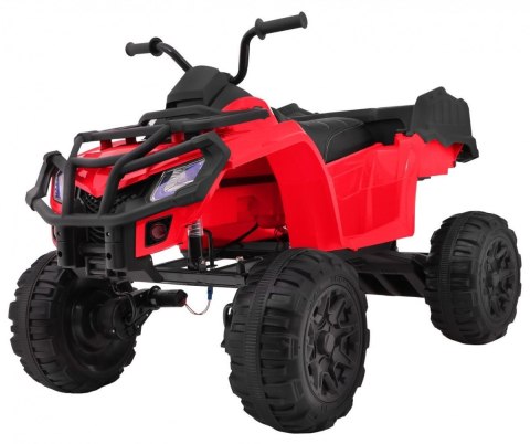 Quad XL ATV na akumulator dla dzieci Czerwony + Napęd 4x4 + Bagażnik + Wolny Start + EVA + Audio LED Quad XL ATV na akumulator dla dzieci Czerwony + Napęd 4x4 + Bagażnik + Wolny Start + EVA + Audio LED