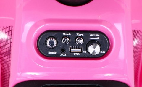 Quad Storm na akumulator dla dzieci Różowy + Silnik 25W + MP3 USB + LED Quad Storm na akumulator dla dzieci Różowy + Silnik 25W + MP3 USB + LED