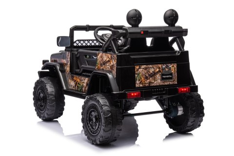 Toyota FJ Cruiser dla dzieci Czarny Liście + Pilot + Napęd 4x4 + Audio LED + EVA + Wolny Start Toyota FJ Cruiser dla dzieci Czarny Liście + Pilot + Napęd 4x4 + Audio LED + EVA + Wolny Start