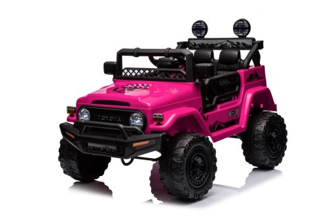 Toyota FJ Cruiser dla dzieci Różowy + Pilot + Napęd 4x4 + Audio LED + EVA + Wolny Start Toyota FJ Cruiser dla dzieci Różowy + Pilot + Napęd 4x4 + Audio LED + EVA + Wolny Start
