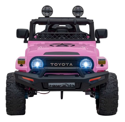 Toyota FJ Cruiser dla dzieci Różowy + Pilot + Napęd 4x4 + Audio LED + EVA + Wolny Start Toyota FJ Cruiser dla dzieci Różowy + Pilot + Napęd 4x4 + Audio LED + EVA + Wolny Start