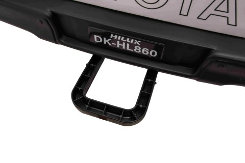 Toyota Hilux na akumulator dla dzieci Biały + Napęd 4x4 + Pilot + 2 bagażniki + Radio MP3 + LED Toyota Hilux na akumulator dla dzieci Biały + Napęd 4x4 + Pilot + 2 bagażniki + Radio MP3 + LED