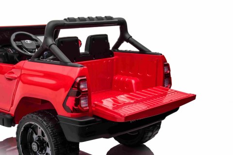 Toyota Hilux na akumulator dla dzieci Czerwony + Napęd 4x4 + Pilot + 2 bagażniki + Radio MP3 + LED Toyota Hilux na akumulator dla dzieci Czerwony + Napęd 4x4 + Pilot + 2 bagażniki + Radio MP3 + LED