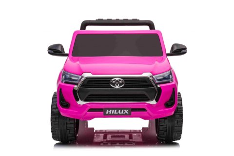 Toyota Hilux na akumulator dla dzieci Różowy + Napęd 4x4 + Pilot + 2 bagażniki + Radio MP3 + LED Toyota Hilux na akumulator dla dzieci Różowy + Napęd 4x4 + Pilot + 2 bagażniki + Radio MP3 + LED