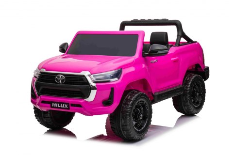 Toyota Hilux na akumulator dla dzieci Różowy + Napęd 4x4 + Pilot + 2 bagażniki + Radio MP3 + LED Toyota Hilux na akumulator dla dzieci Różowy + Napęd 4x4 + Pilot + 2 bagażniki + Radio MP3 + LED