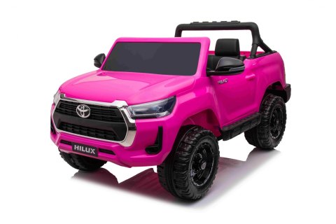 Toyota Hilux na akumulator dla dzieci Różowy + Napęd 4x4 + Pilot + 2 bagażniki + Radio MP3 + LED Toyota Hilux na akumulator dla dzieci Różowy + Napęd 4x4 + Pilot + 2 bagażniki + Radio MP3 + LED