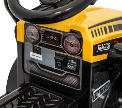 Traktor Spychacz G320 dla najmłodszych dzieci Żółty + Ruchoma łyżka + Melodie + Klakson + Światła LED Traktor Spychacz G320 dla najmłodszych dzieci Żółty + Ruchoma łyżka + Melodie + Klakson + Światła LED