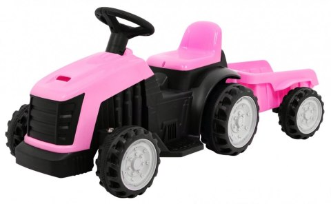 Traktor z Przyczepą Różowy Traktor z Przyczepą Różowy