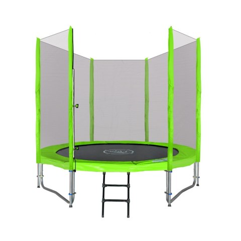 Trampolina ogrodowa SkyRamiz 244cm 8FT dla dzieci Zielony + Akcesoria Trampolina ogrodowa SkyRamiz 244cm 8FT dla dzieci Zielony + Akcesoria