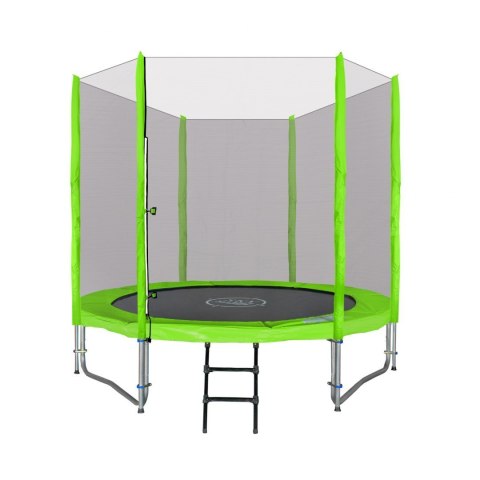 Trampolina ogrodowa SkyRamiz 244cm 8FT dla dzieci Zielony + Akcesoria Trampolina ogrodowa SkyRamiz 244cm 8FT dla dzieci Zielony + Akcesoria