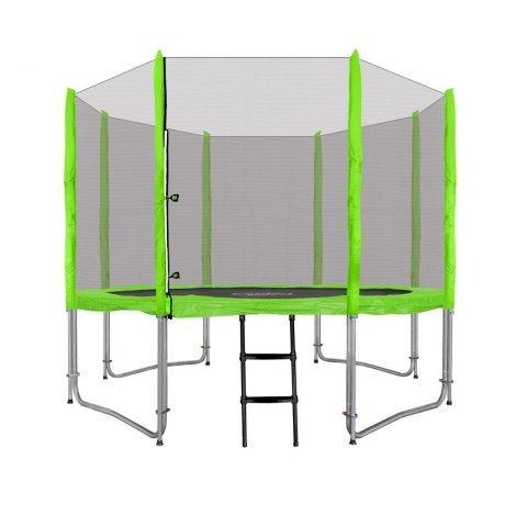 Trampolina ogrodowa SkyRamiz 305cm 10FT dla dzieci Zielony + Akcesoria Trampolina ogrodowa SkyRamiz 305cm 10FT dla dzieci Zielony + Akcesoria