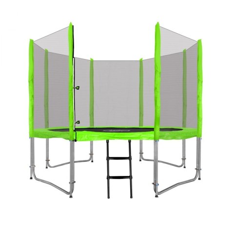 Trampolina ogrodowa SkyRamiz 305cm 10FT dla dzieci Zielony + Akcesoria Trampolina ogrodowa SkyRamiz 305cm 10FT dla dzieci Zielony + Akcesoria