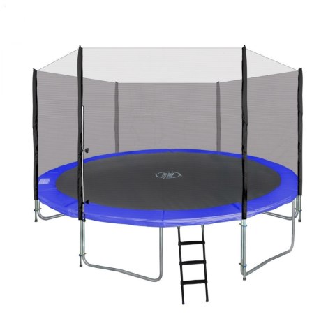 Trampolina ogrodowa SkyRamiz 366cm 12FT dla dzieci Niebieski + Akcesoria Trampolina ogrodowa SkyRamiz 366cm 12FT dla dzieci Niebieski + Akcesoria