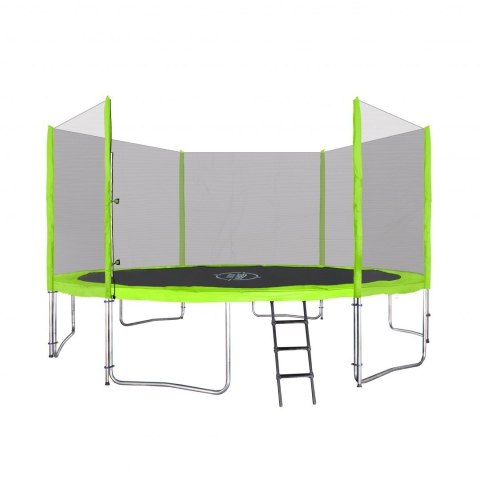 Trampolina ogrodowa SkyRamiz 366cm 12FT dla dzieci Zielony + Akcesoria Trampolina ogrodowa SkyRamiz 366cm 12FT dla dzieci Zielony + Akcesoria