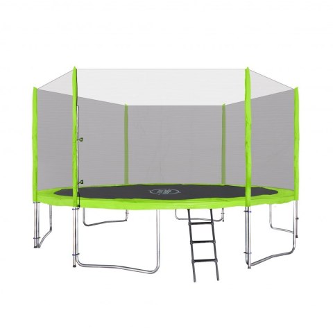 Trampolina ogrodowa SkyRamiz 366cm 12FT dla dzieci Zielony + Akcesoria Trampolina ogrodowa SkyRamiz 366cm 12FT dla dzieci Zielony + Akcesoria