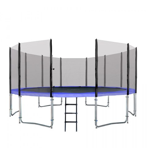 Trampolina ogrodowa SkyRamiz 487cm 16FT dla dzieci Niebieski + Akcesoria Trampolina ogrodowa SkyRamiz 487cm 16FT dla dzieci Niebieski + Akcesoria