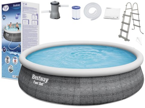 Basen ogrodowy rozporowy 457 x 107 cm Bestway 57372 Basen ogrodowy rozporowy 457 x 107 cm Bestway 57372