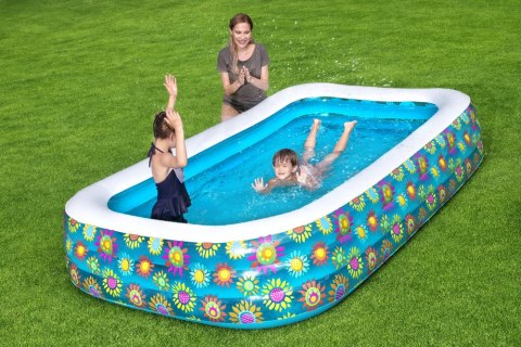 Basen Dmuchany Kwiaty 305 x 183 x 56 cm Bestway 54121 Basen Dmuchany Kwiaty 305 x 183 x 56 cm Bestway 54121