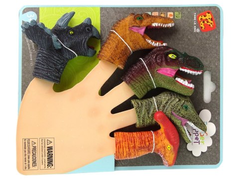 Pacynki na Palce Dinozaury Kolorowe 5 Sztuk Pacynki na Palce Dinozaury Kolorowe 5 Sztuk